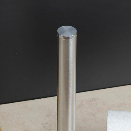 Stainless Steel Paper Towel Holder for Kitchen Countertop Cling Film Storage Rack-Silver.