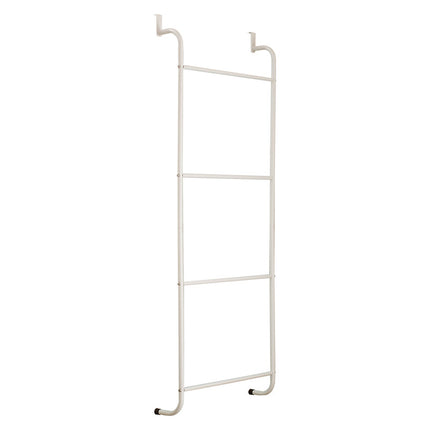 Over The Door Towel Rack Metal Behind Door Hanger for Bathroom Bedroom-White.