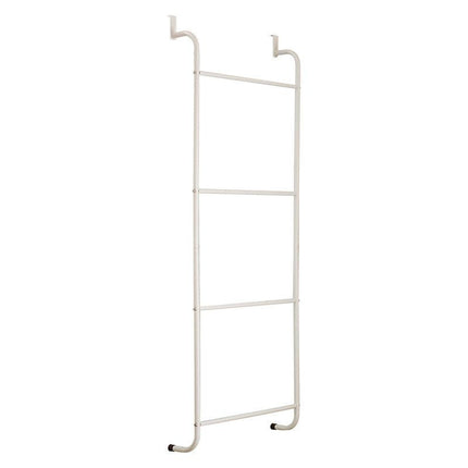 Over The Door Towel Rack Metal Behind Door Hanger for Bathroom Bedroom-White.