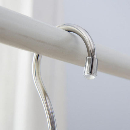 Stainless Steel Storage Hanger With 4 Hooks For Bras Ties Bag and Belts-Silver.