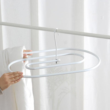 Elliptical Spiral Drying Rack for Quilt -White.