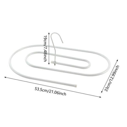 Elliptical Spiral Drying Rack for Quilt -White.
