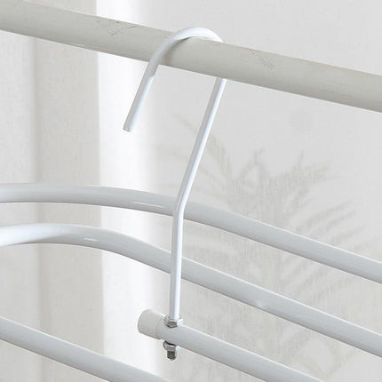 Elliptical Spiral Drying Rack for Quilt -White.