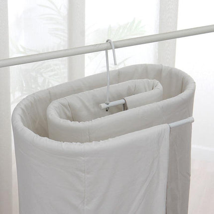 Elliptical Spiral Drying Rack for Quilt -White.