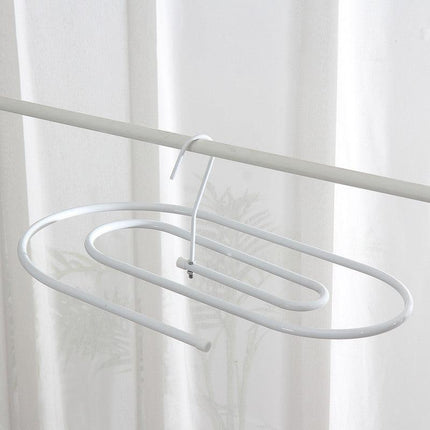 Elliptical Spiral Drying Rack for Quilt -White.
