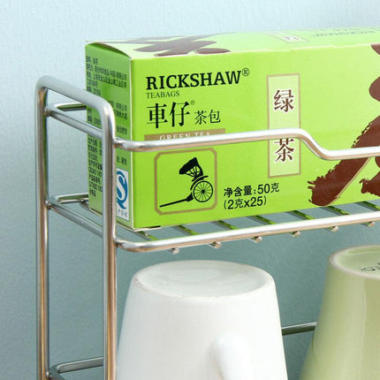 Mini Stainless Steel Kitchen Spice Storage Rack Bathroom And Toilet Organizer Rack-Silver.