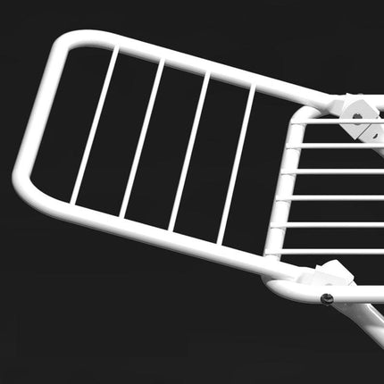 Upgrade Double Wing Floor Folding Drying Rack For Clothes Quilt Towel-White.