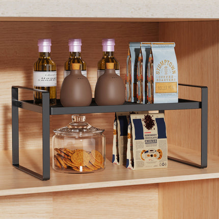 Kitchen Countertop Layered Storage Rack-Black.