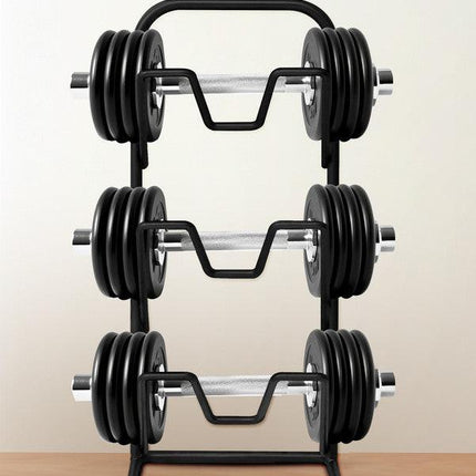 Three-layer Pot Lid Rack Kitchen Countertop Organizer for Cutting Board-Black.