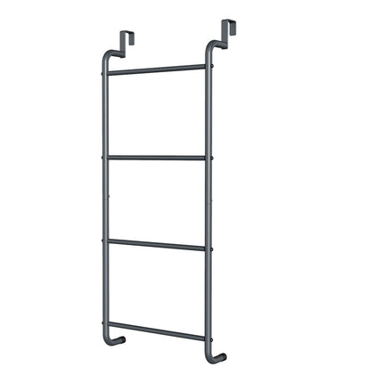 Over The Door Towel Rack Metal Behind Door Hanger for Bathroom Bedroom-Grey.
