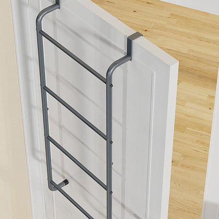 Over The Door Towel Rack Metal Behind Door Hanger for Bathroom Bedroom-Grey.