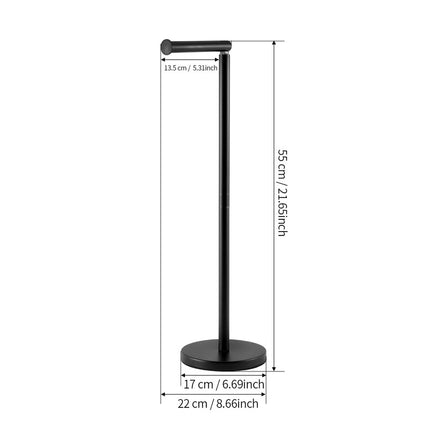 Floor Standing Toilet Paper Holder-Black.