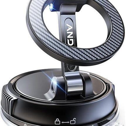 Car Phone Holder for  [78+LBS Strongest Suction & 2400gf Magnetic] 360° Adjustable Car Phone Mount-Car Phone Holder.