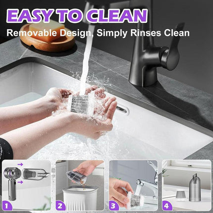 Car Vacuum Cleaner,19000PA High Power Mini Vacuum Cleaner,Rechargeable Handheld Vacuum,Portable Cordless Compressed Air Duster Air Blower for Car Home-Purple.