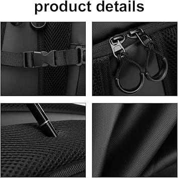 Multifunctional Large Capacity Motorcycle Backpack Motorcycle Bag Moto Riding for Men Women Waterproof Backpack-Black.