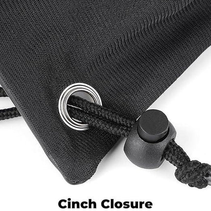 Helmet Bag, Large Capacity Light Weight Drawstring Bag for Motorcycle Bicycle Motocross Bike Racing  Snowboard Skiing Snowmobile Cycling Riding-Black.