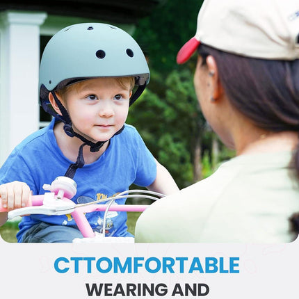 OutdoorMaster Youth & Kids Bike Helmet - Adjustable Multi-Sports Skateboard Helmet with Removable Liners for Balance Bike, Toddler Scooter, One Wheel Hoverboard-Mint Green-Large.