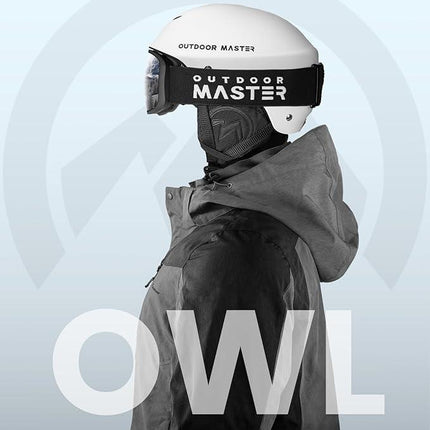 OutdoorMaster Owl Ski Goggles OTG, Snow Snowboard Goggles for Men Women Youth, Anti-Fog, 100% UV Protection-OM-72.