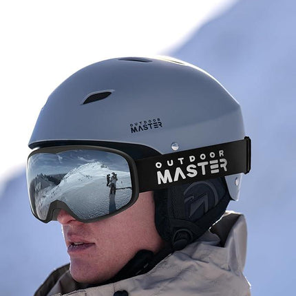 OutdoorMaster Owl Ski Goggles OTG, Snow Snowboard Goggles for Men Women Youth, Anti-Fog, 100% UV Protection-OM-72.