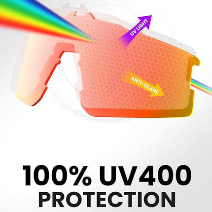 OutdoorMaster Hawk II Polarized Sports Sunglasses for Men Women, TAC 100% UV400 Protection TR90 Frame Cycling Sunglasses, Baseball Running Fishing Golf Glasses-Black Frame+revo Blue Cat.3,Adult.