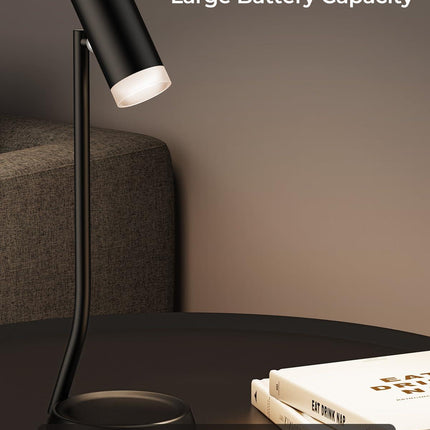 Cordless Table Lamps, Battery Operated Portable Table Light with Magnetic Adjustable Angle Head, 5000mAh Rechargeable Lamp with CCT Dimming for Patio Party Restaurant Dining Home 2 Packs.