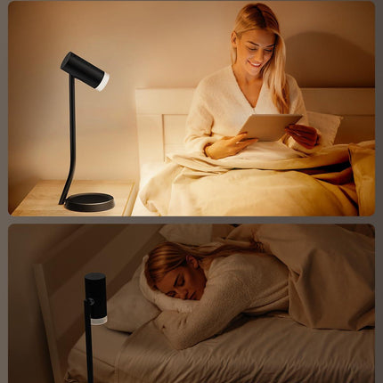 Cordless Table Lamps, Battery Operated Portable Table Light with Magnetic Adjustable Angle Head, 5000mAh Rechargeable Lamp with CCT Dimming for Patio Party Restaurant Dining Home 2 Packs.