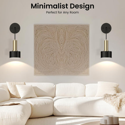 Battery Operated Wall Sconce Set of 2, Dimmable RGB Wall Sconce with Remote Indoor Battery Powered Wall Lamp Light for Bedroom Living Room.