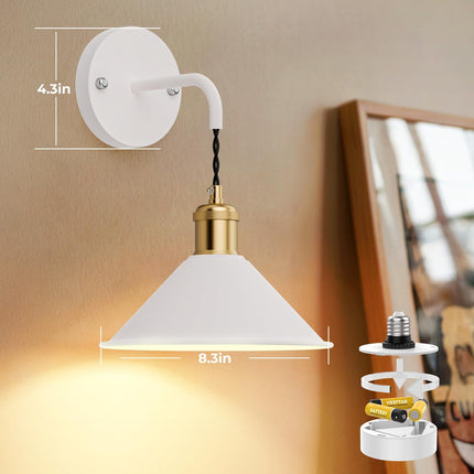 Battery Operated Wall Sconce, Wireless Wall Lights Set of 2, 13 RGB Colors Dimmable Battery Powered Wall Lamp with Remote, Memory Function, Timer for Bedroom, Living Room.
