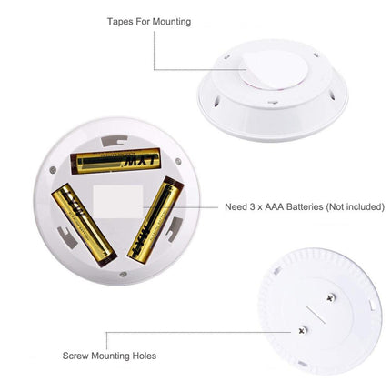 6 LED Light Set with Remote - Cool White for Cabinets & Displays.