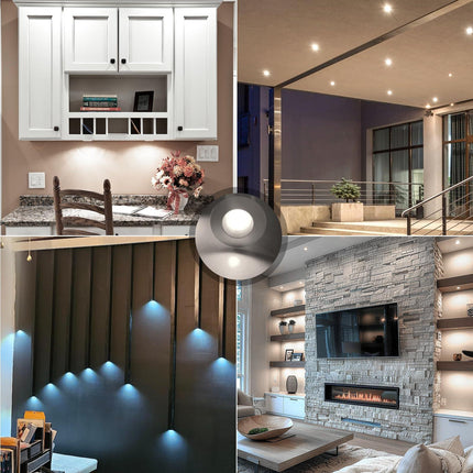 Mini LED Downlights for Ceiling 9 Pack,Cold White 6000K LED Recessed Ceiling Lights Spot Lights for Living Room Bedroom Kitchen Garden [Energy Class E].
