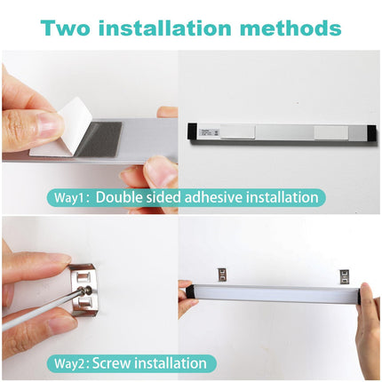 Dimmable Led Under Cabinet Lighting Bar Linkable Kits with Rocker Switch Under Counter Kitchen,Showcase,Shelf Lighting(3 Panel Kits Warm White).