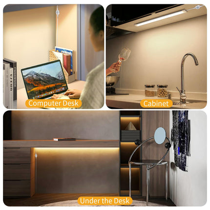 LED Under Cabinet Kitchen Lights for Motion Sensor Light,Dimmable 4000K Under Cupboard Light,Under Counter Light with Automatic Shut Off Timer (Natural White) [Energy Class E].