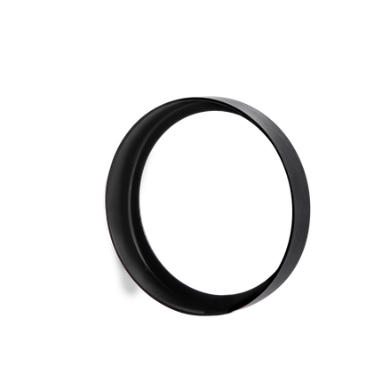 6 Pack GU10/MR16 Bulb Decorative Trim Rings, Heat Insulation Anti-Scald Protective Rings for Track Lighting, Snap-On Spring-Loaded Design (Matte Black).