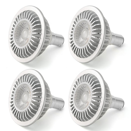 AR70 LED Light Bulb BA15D B15 Base, AC/DC12V Input, 7W 500lm for Home Household Commercial Lighting, 50W Halogen Lamp Replacement(Natural White,4 Pack).