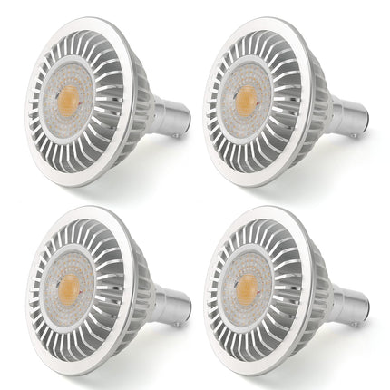 AR70 LED Light Bulb BA15D B15 Base, AC/DC12V Input, 7W 500lm for Home Household Commercial Lighting, 50W Halogen Lamp Replacement(Warm White,4 Pack).