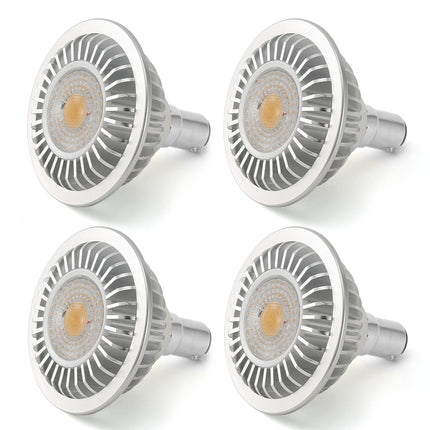 AR70 LED Light Bulb BA15D B15 Base, AC/DC12V Input, 7W 500lm for Home Household Commercial Lighting, 50W Halogen Lamp Replacement(Warm White,4 Pack).