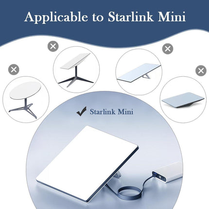 Starlink Mini DC5521 Extension Cable 7-inch,Compatible with Starlink Mini Pipe Adapter & Original Power Cable.