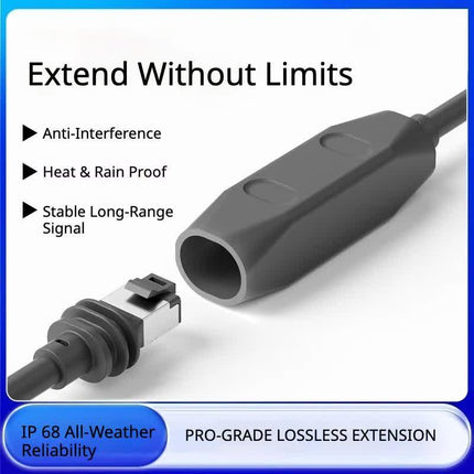 Starlink Cable Coupler for Starlink Gen 3, IP68 Waterproof Connector,Extension to RJ45 Cable Compatible for Starlink Ethernet Adapter Gen 3/Mini Dish and Router,Support Cat6 Cable.