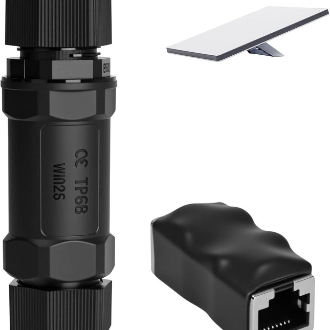 Starlink Ethernet  Connector,RJ45 Coupler, Ethernet Female to Female Extender with Lightning Protection and IP68 Waterproof,CAT8/CAT7/CAT6/CAT5E Cables.