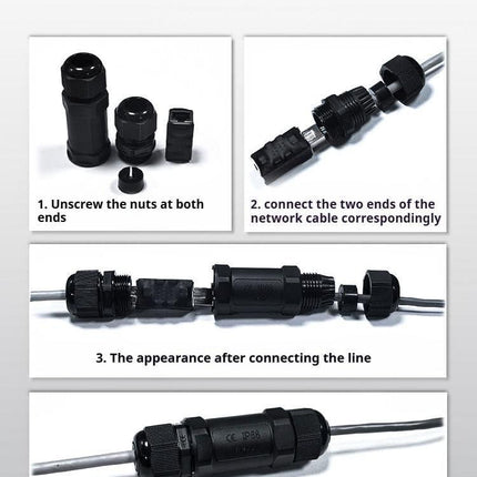 Starlink Ethernet  Connector,RJ45 Coupler, Ethernet Female to Female Extender with Lightning Protection and IP68 Waterproof,CAT8/CAT7/CAT6/CAT5E Cables.