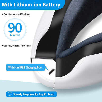 Eye Massager with Heat, Vibration and Warm Compress, Smart Sleeping Eyes Mask with Bluetooth Can Connect with Phone for Music.