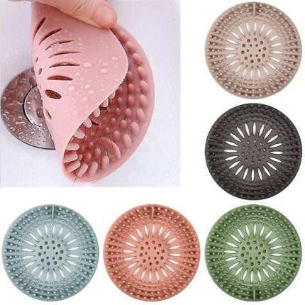 5-pack drain hair catcher, silicone hair stopper Bathtub drain filter, cover Hair trap, hair catcher_max.