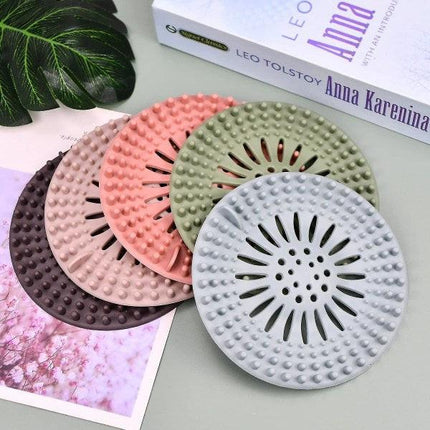 5-pack drain hair catcher, silicone hair stopper Bathtub drain filter, cover Hair trap, hair catcher_max.