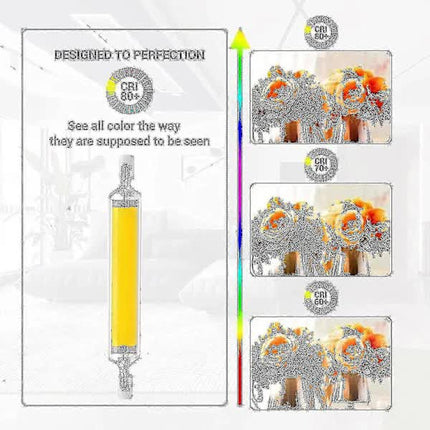 R7s LED Bulb 20W 118mm 3000lm Cool White 6000K, Dimmable 360 Degree Linear, Compatible with J118 400W Halogen.