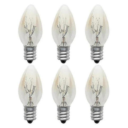10W E12 C7 Filament Light Bulbs Warm White 10pcs 220-240V Compatible with Living Room Lamps.