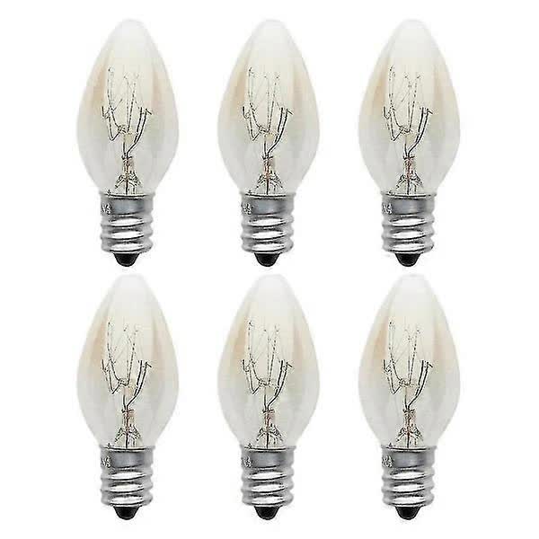 10W E12 C7 Filament Light Bulbs Warm White 10pcs 220-240V Compatible with Living Room Lamps.