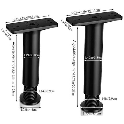 Bed Frame Support Furniture Legs 15-25cm, 1pc.