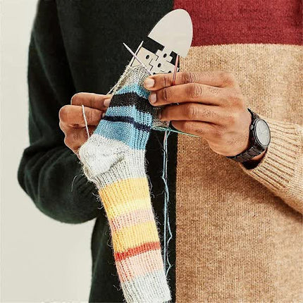 Wooden Sock Blockers for Knitting, Adjustable, 6 pcs Knitting Blockers.