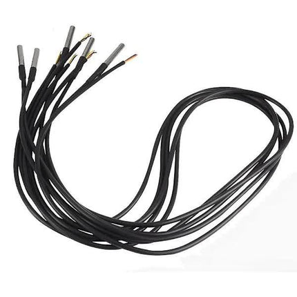 Digital Temperature Sensor Waterproof DS18B20 5pcs Thermal Cable -55 to +125℃ Compatible.