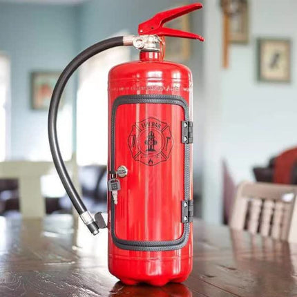 Metal Wine Storage Box Creative Fire Extinguisher Design Wall Decoration Men Gift.